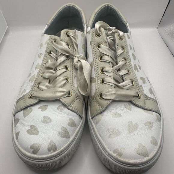 NURSE MATES ALIGN Hope
Breast Cancer Awareness White
Silver Leather Sneakers 9.5 - Picture 2 of 7